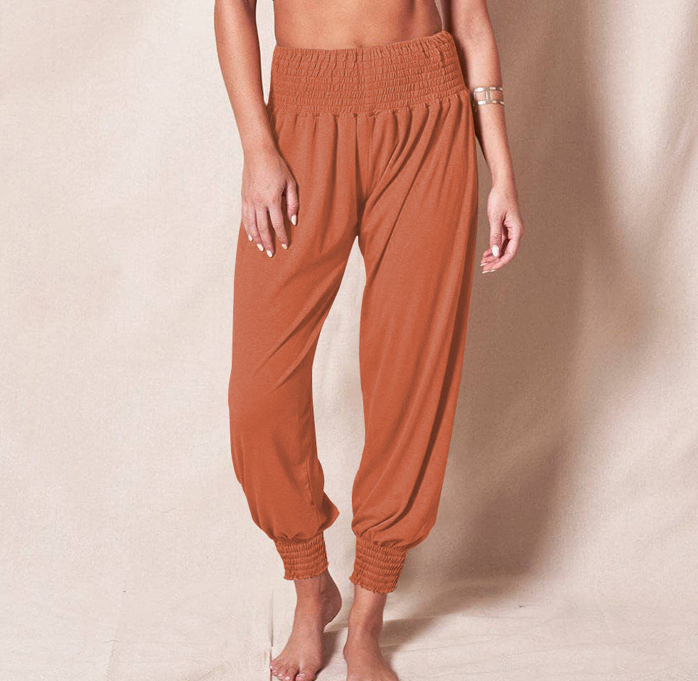 Soft Cotton Harem Pants: Casual Comfort for Yoga & Leisure