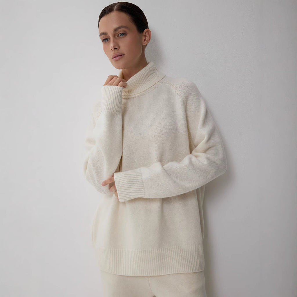 Cozy Soft Knit Turtleneck Pullover Sweater for Everyday Comfort and Style