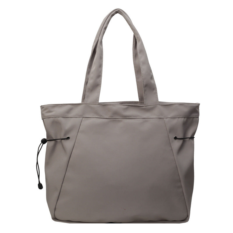 Spacious Oxford Cloth Commuter Tote Bag - Everyday Style