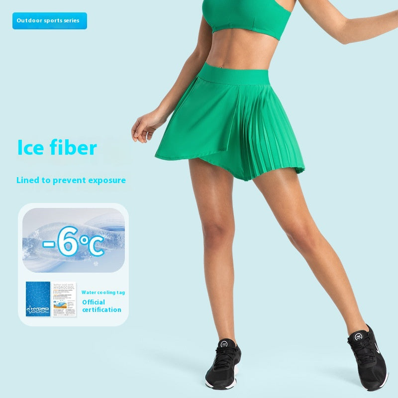 Stay Cool Hydrocool Performance Pleated Tennis Skort and Yoga Skirt