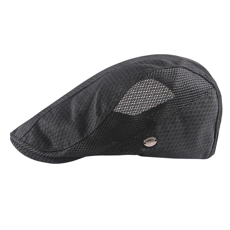 Breathable Mesh Beret Hat - Sun Protection