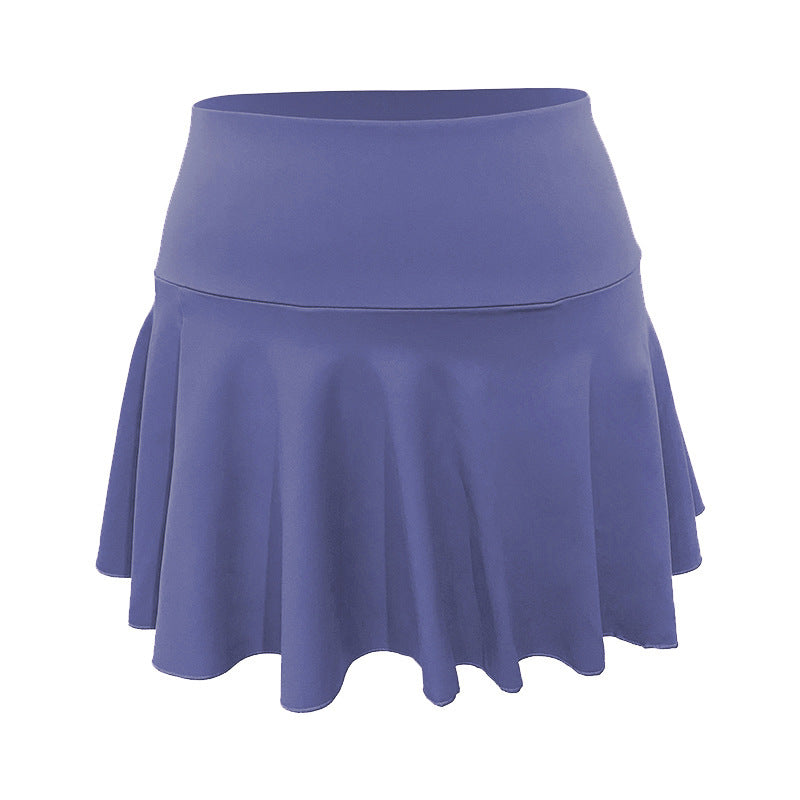 Dynamic Pleated Athletic Skirt with Integrated Shorts for Sport and Leisure