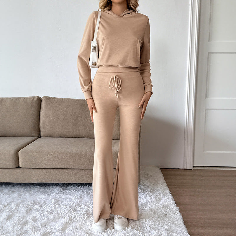 Hooded Sweater Casual Pants Two-piece Set