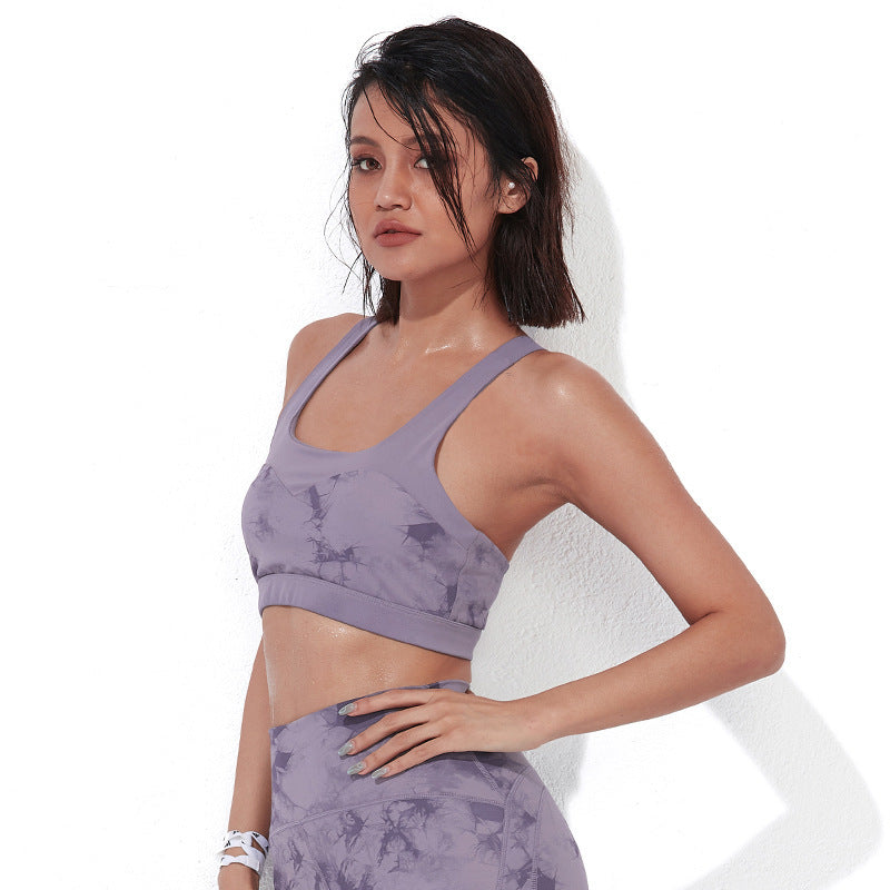 Comfortable Quick-Drying Tie-Dye Activewear Yoga Set