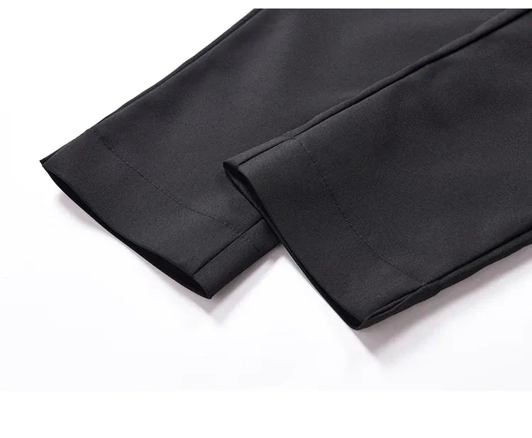 Women's Slim Fit Cropped Trousers - Chic Casual & Work Pants