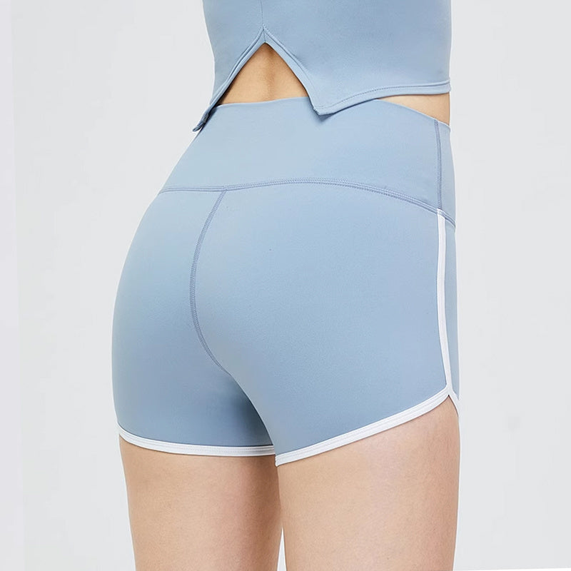 High Waisted Activewear Shorts with Sculpting Hip Lift Design