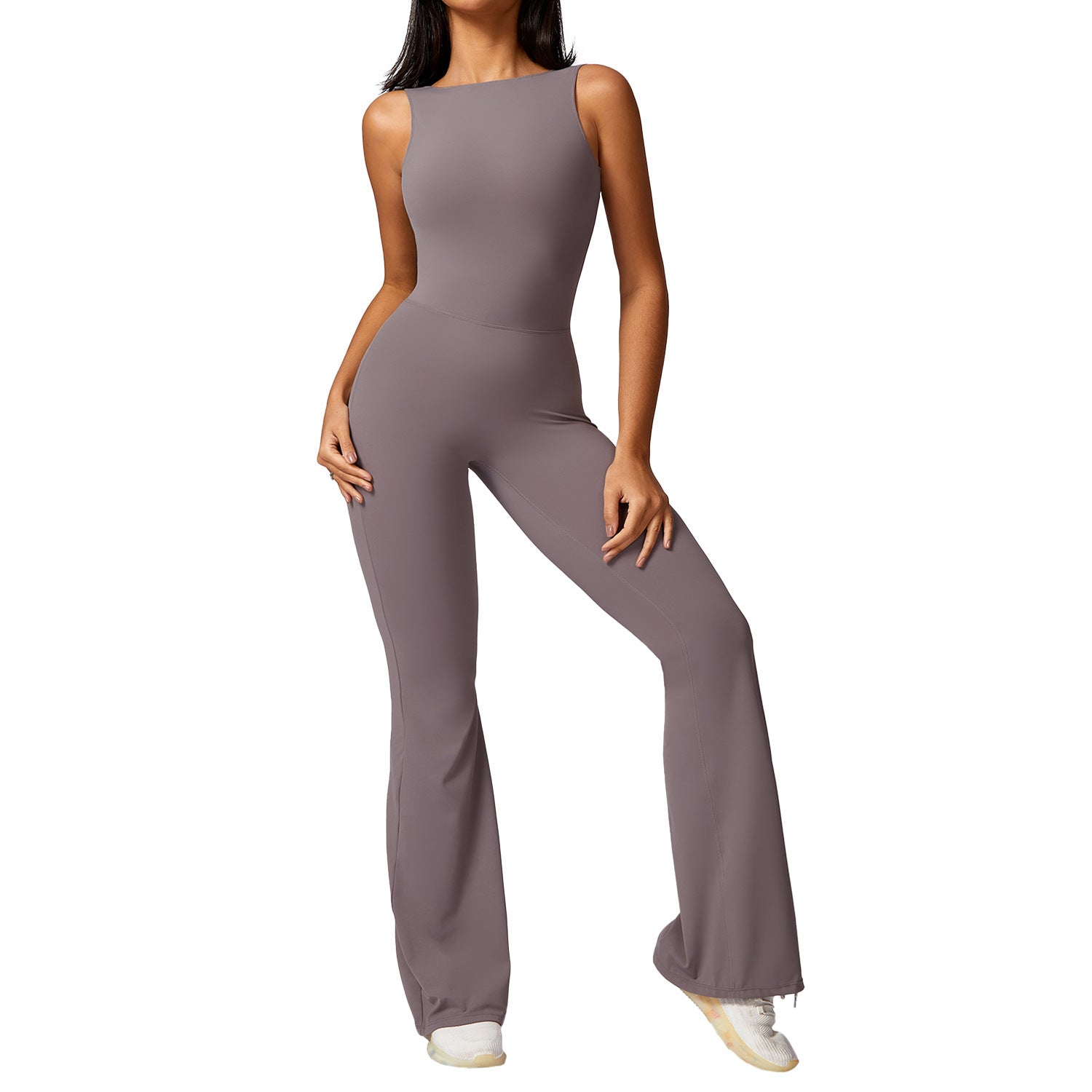 Women's Hip-Lifting Flare Yoga Jumpsuit - Activewear Bodysuit