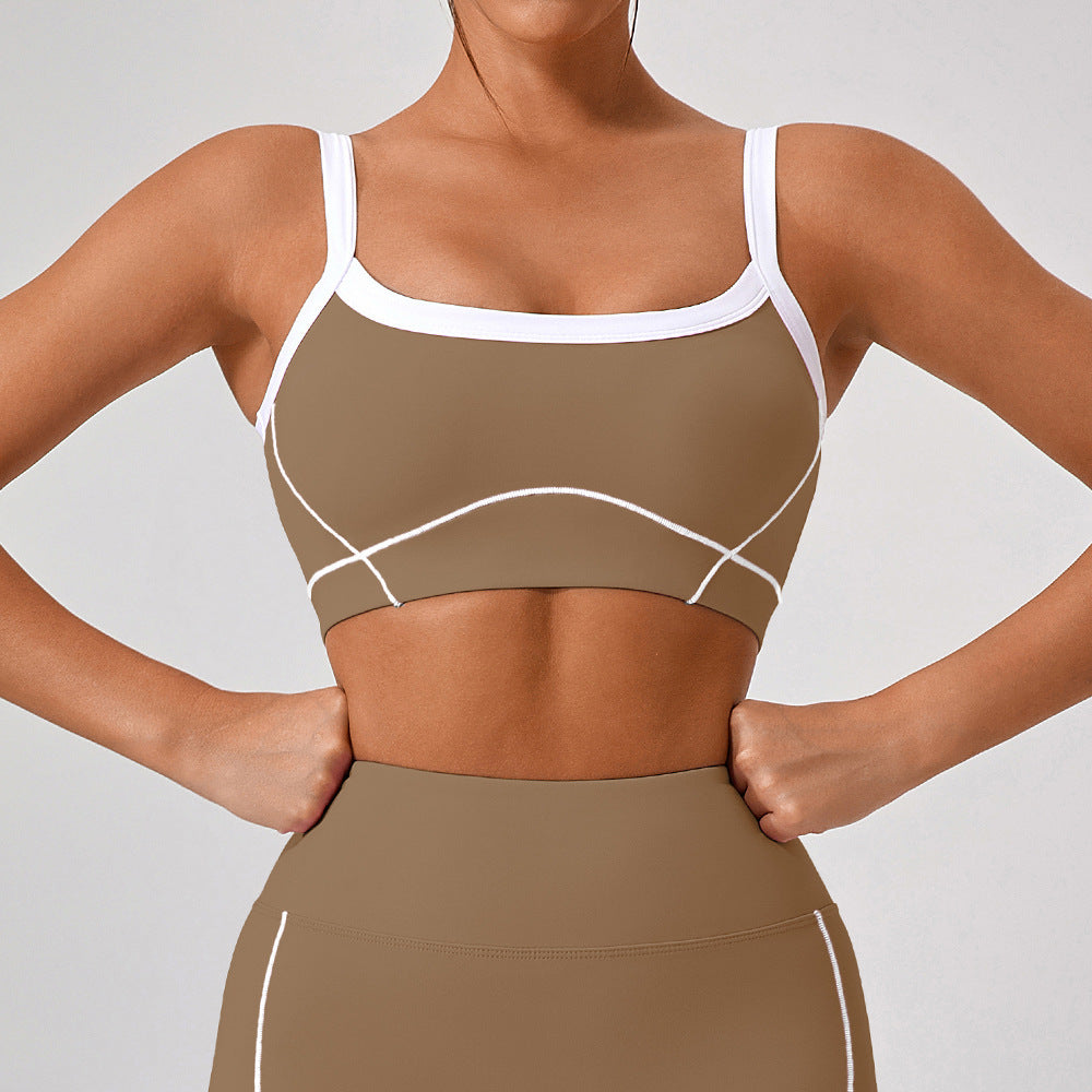 Shockproof Moisture-Wicking Sports Bra for Fitness and Active Lifestyles