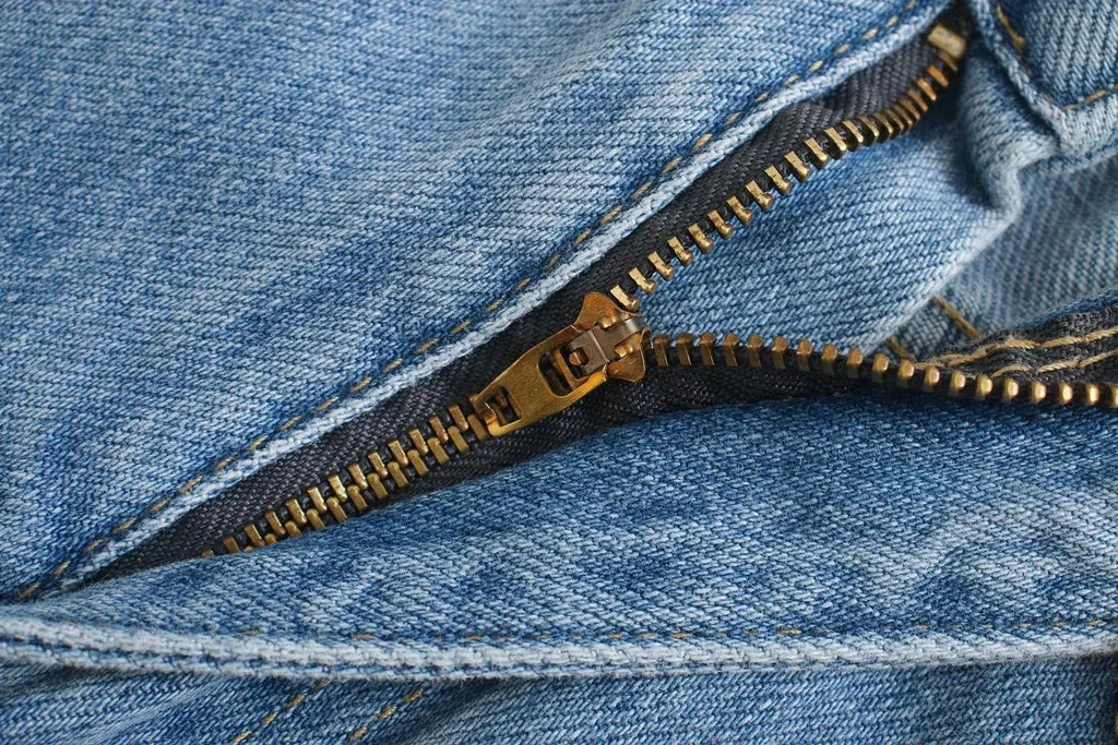 Women's High-Waisted Straight-Leg Denim Jeans