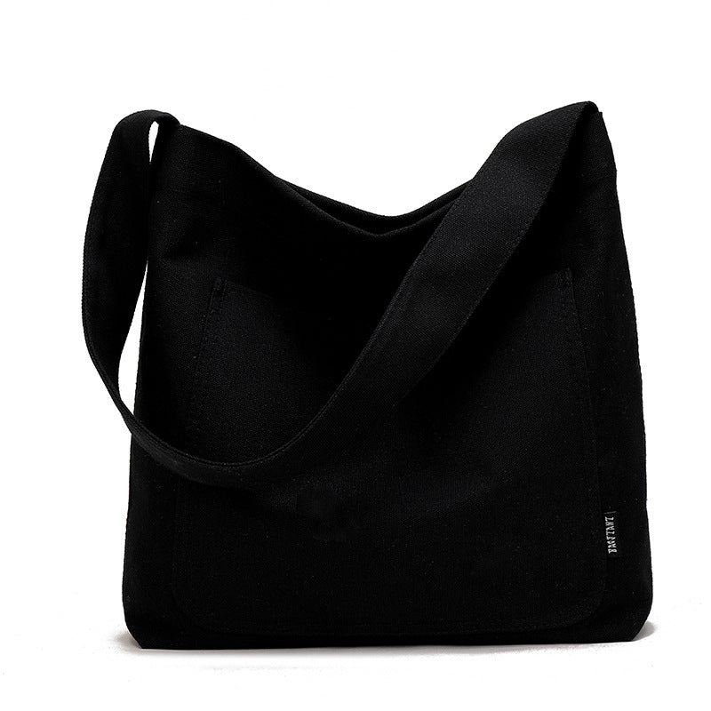 Minimalist Canvas Shoulder Bag - Large & Stylish