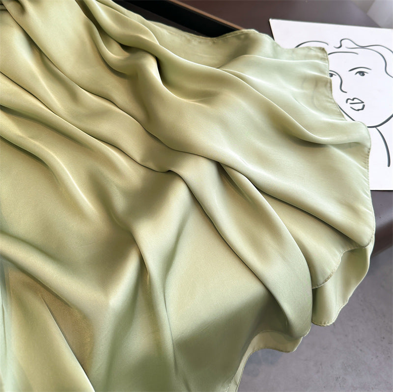 Soft Solid Scarf - Versatile Polyester Wrap