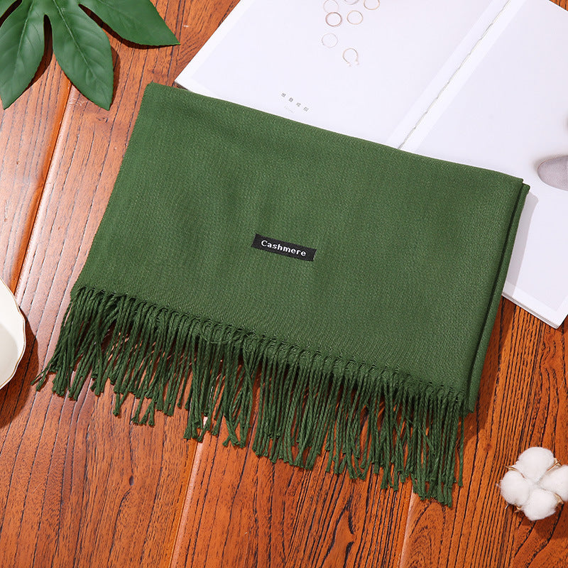 Luxurious Solid Shawl Scarf | Soft & Warm Wrap