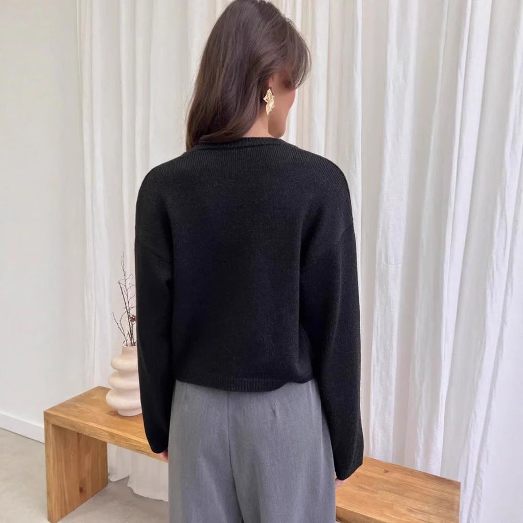 Relaxed Fit Tie Front Cardigan Sweater Cozy Knit Long Sleeve for Everyday Comfort