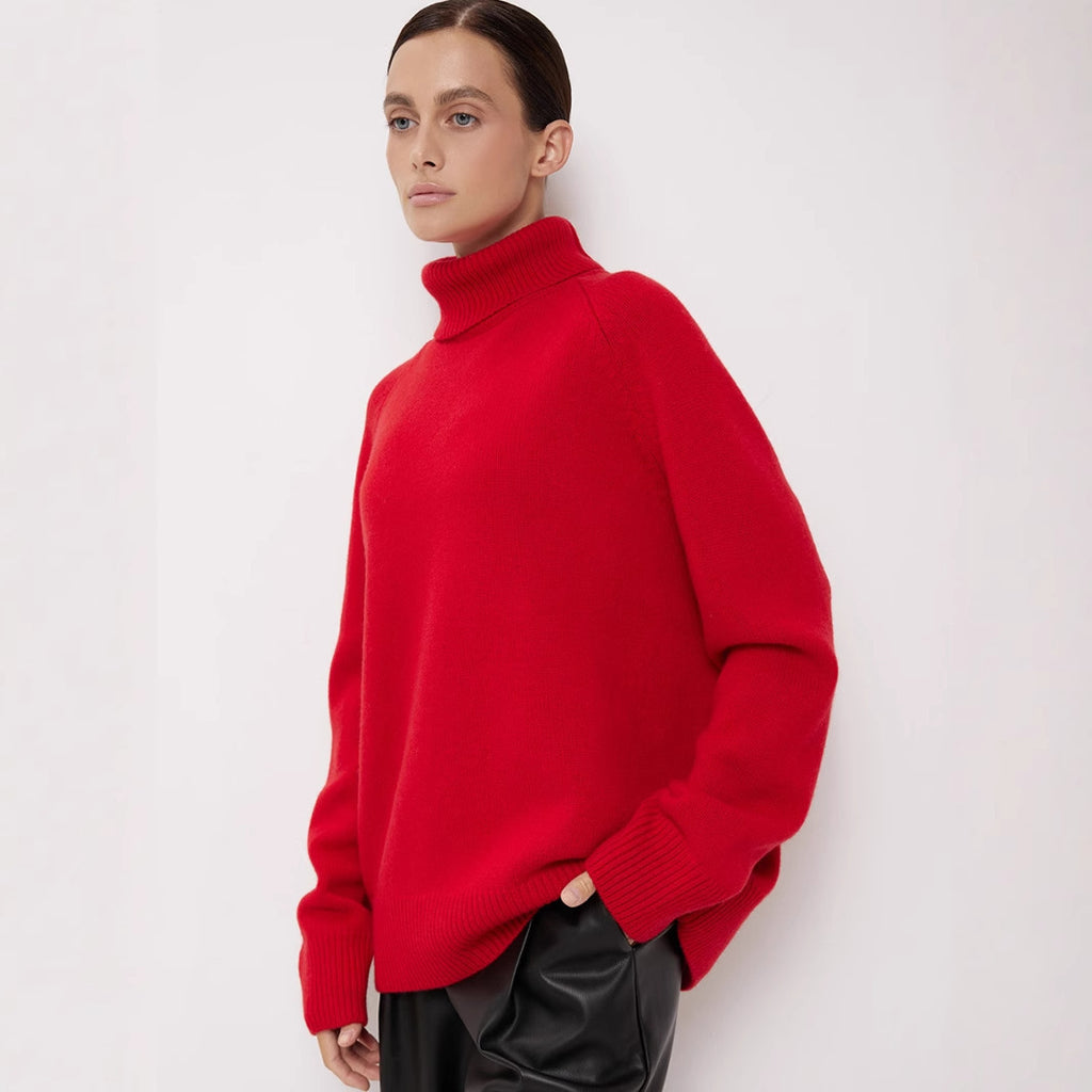 Cozy Soft Knit Turtleneck Pullover Sweater for Everyday Comfort and Style