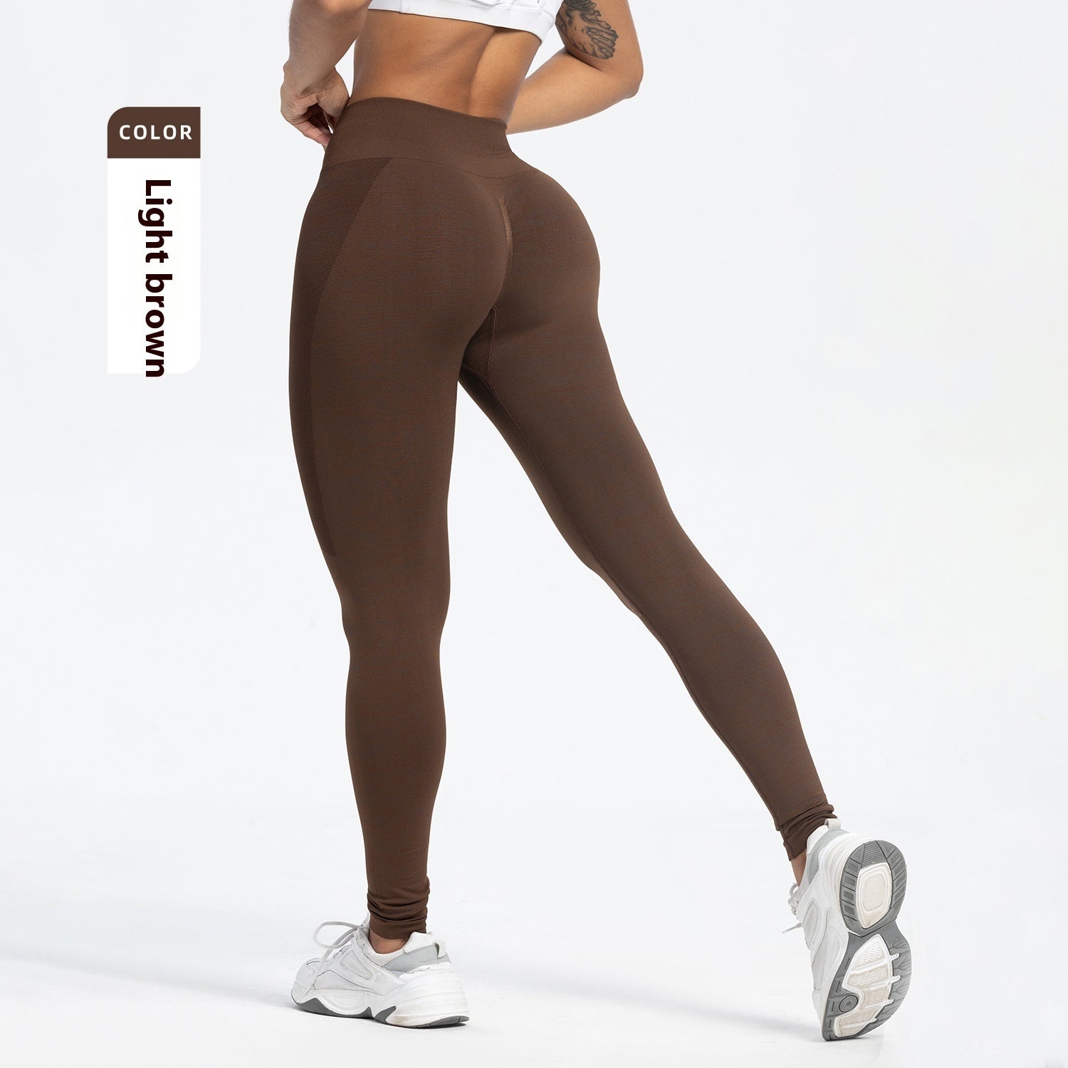 Seamless High-Waist Yoga Pants for Women - Moisture-Wicking Fit