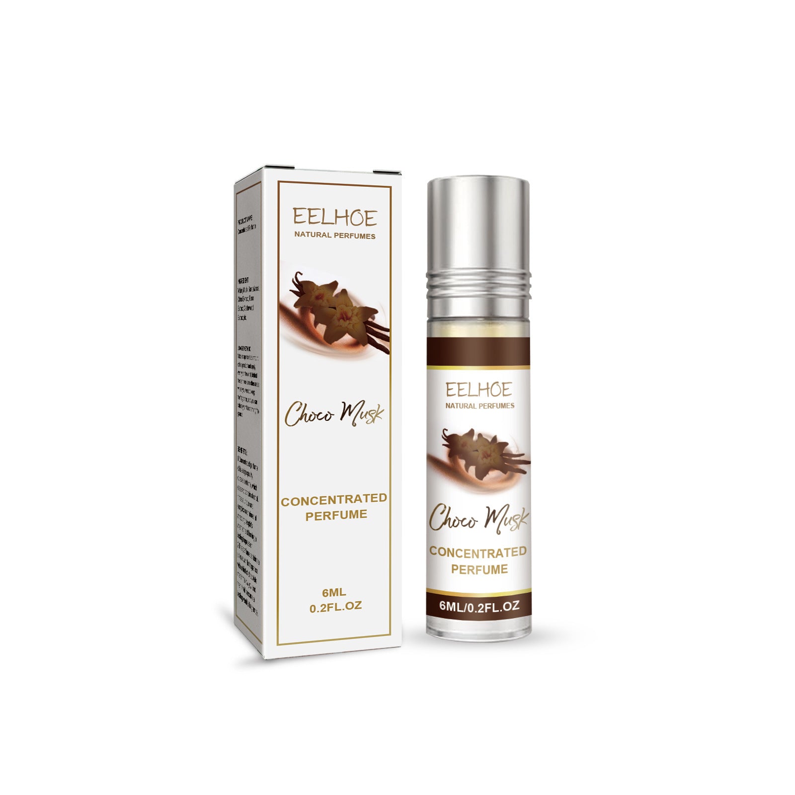 5 PCS Choco Musk Portable Concentrated Perfume Oil 6ml