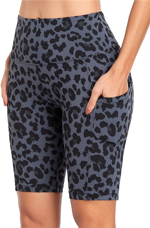 Fashionable Printed High-Waisted Biker Shorts for Sport and Everyday Comfort
