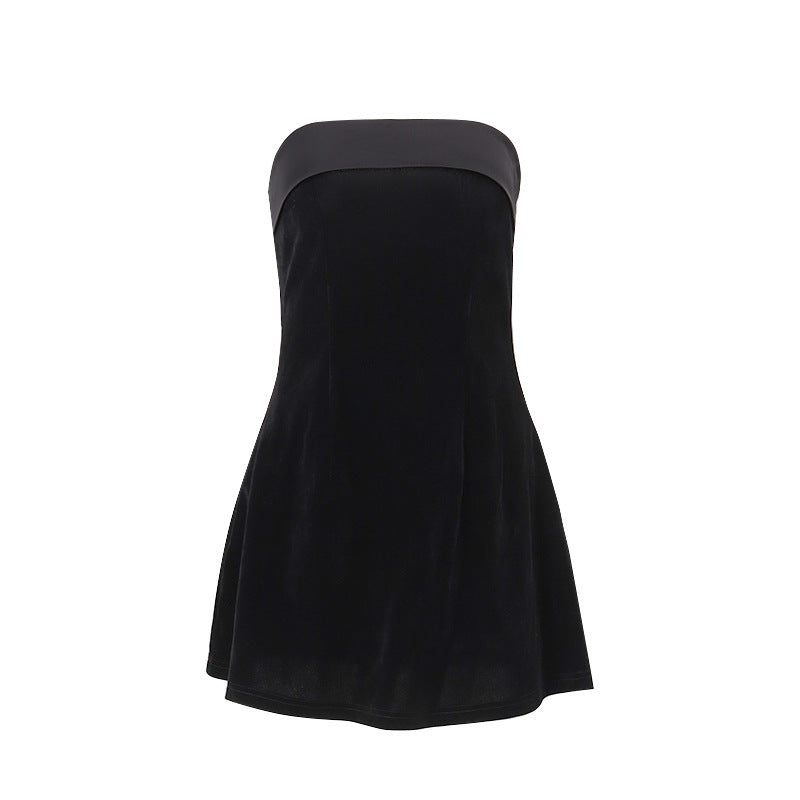 Sloane Velvet Strapless Mini Dress