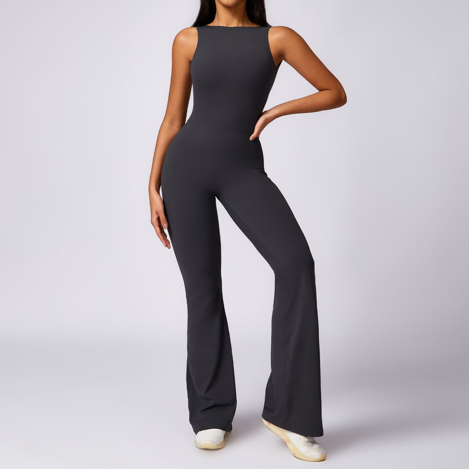 Women's Hip-Lifting Flare Yoga Jumpsuit - Activewear Bodysuit