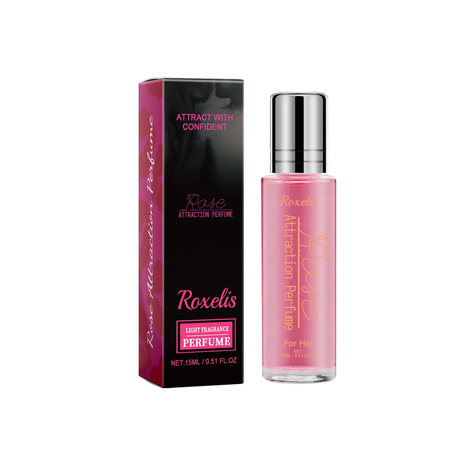 Rose Light Attraction Perfume - Portable 15ml - 2Pcs