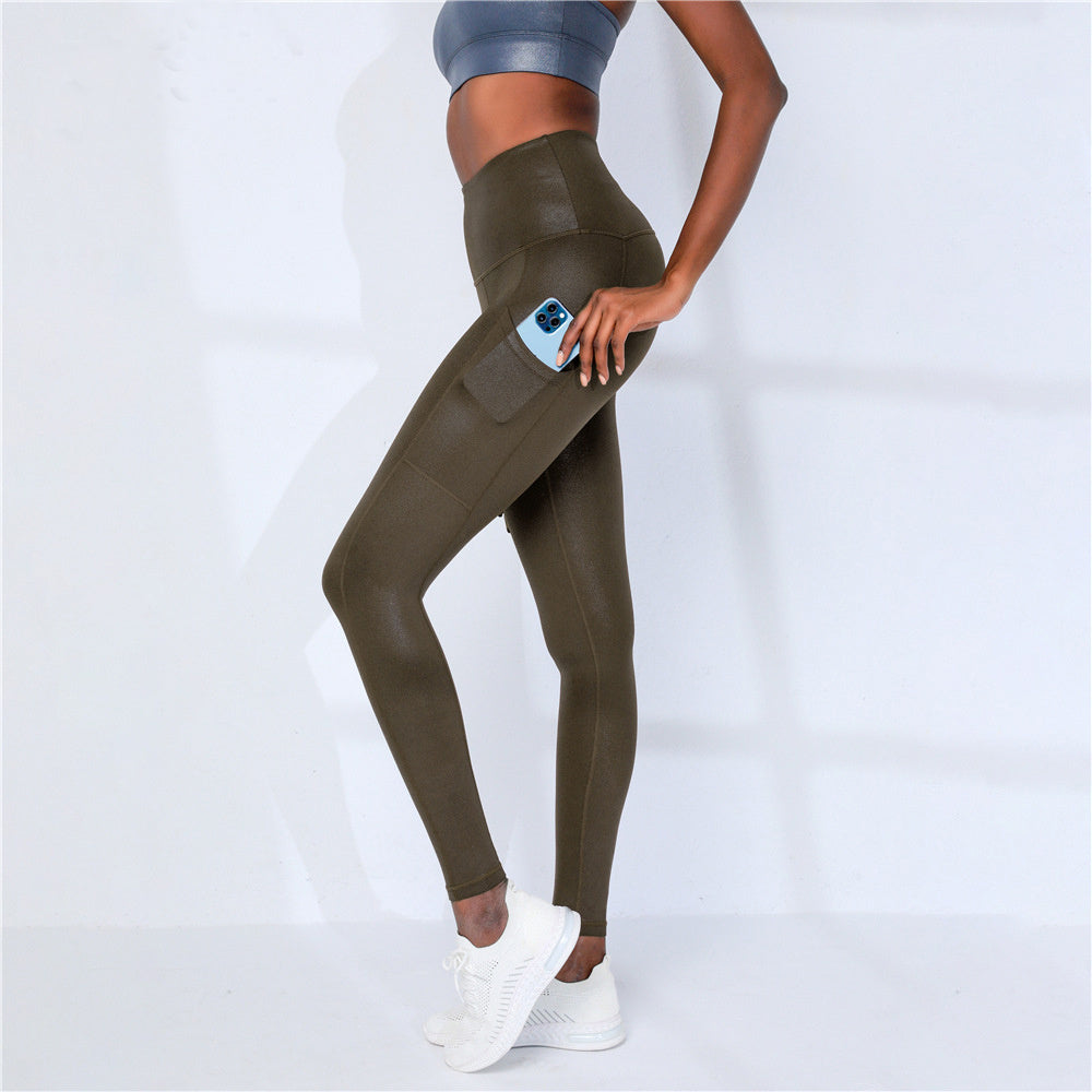 Quick Running High Waist Abdominal Yoga Pants