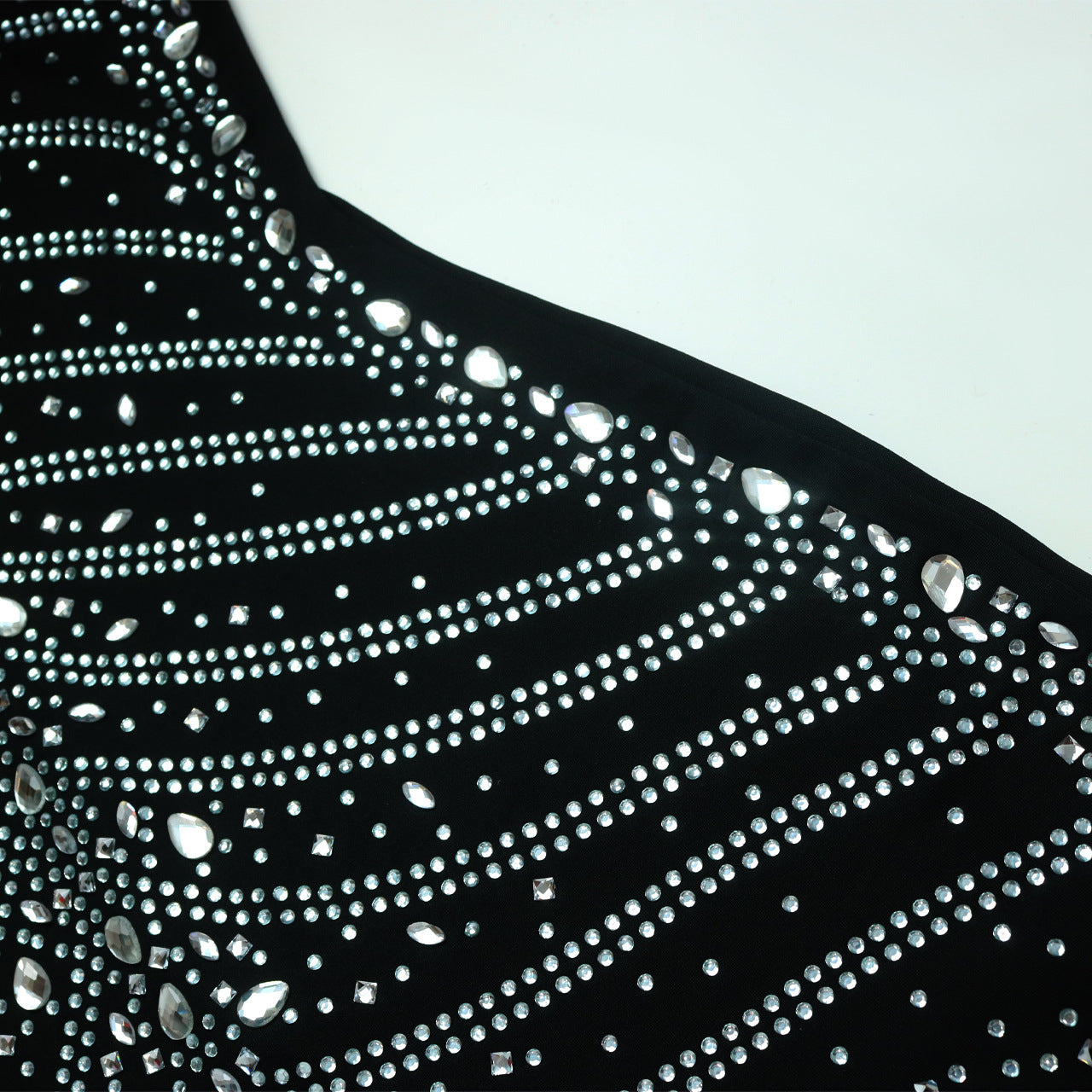 Sparkling Rhinestone Tassel Mini Dress - Glamorous Party & Evening Wear