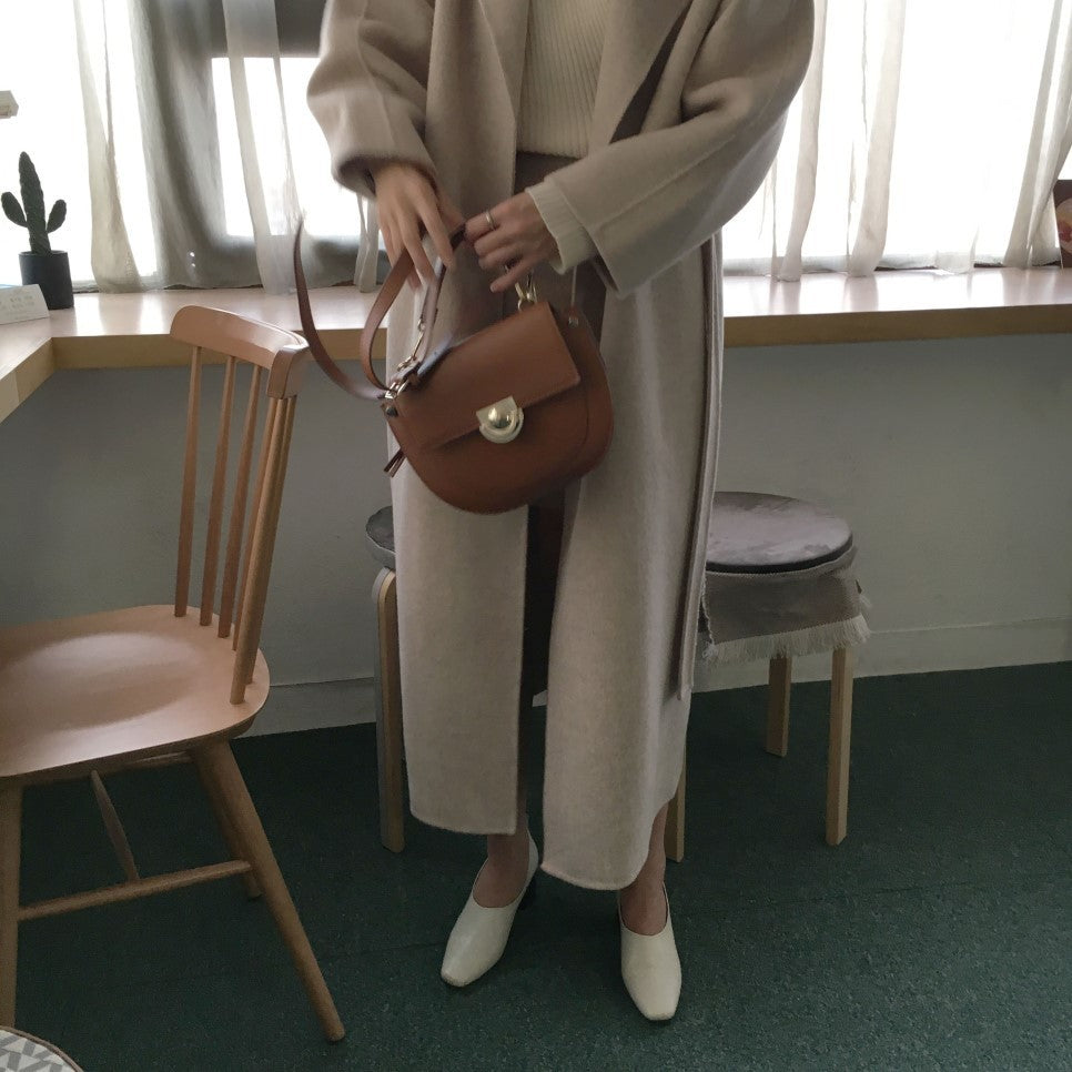 Elegant Women's Slim Fit Long Coat | Versatile Outerwear