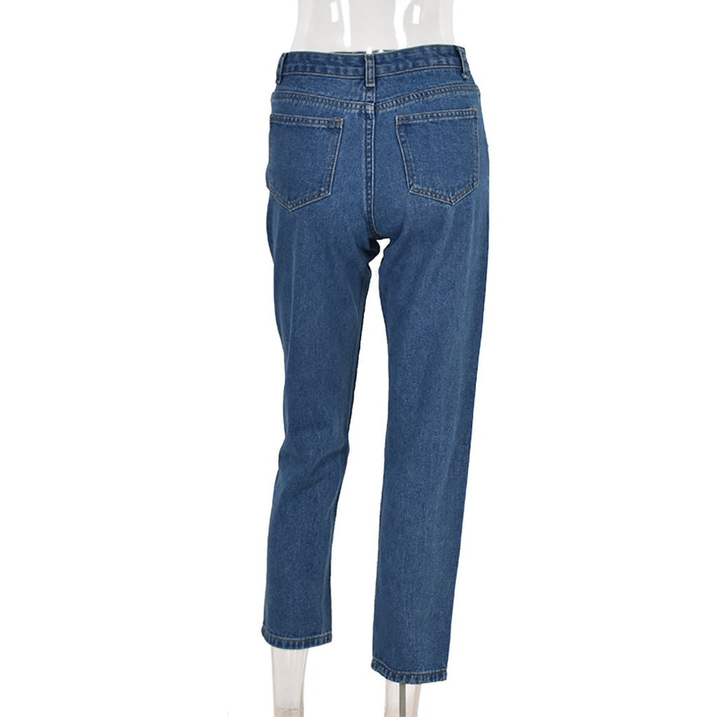 Aria Cutout Waist High-Rise Jeans