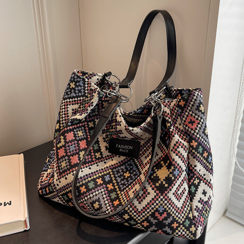 Excellent Quality Boho Canvas Tote Bag - Stylish & Versatile