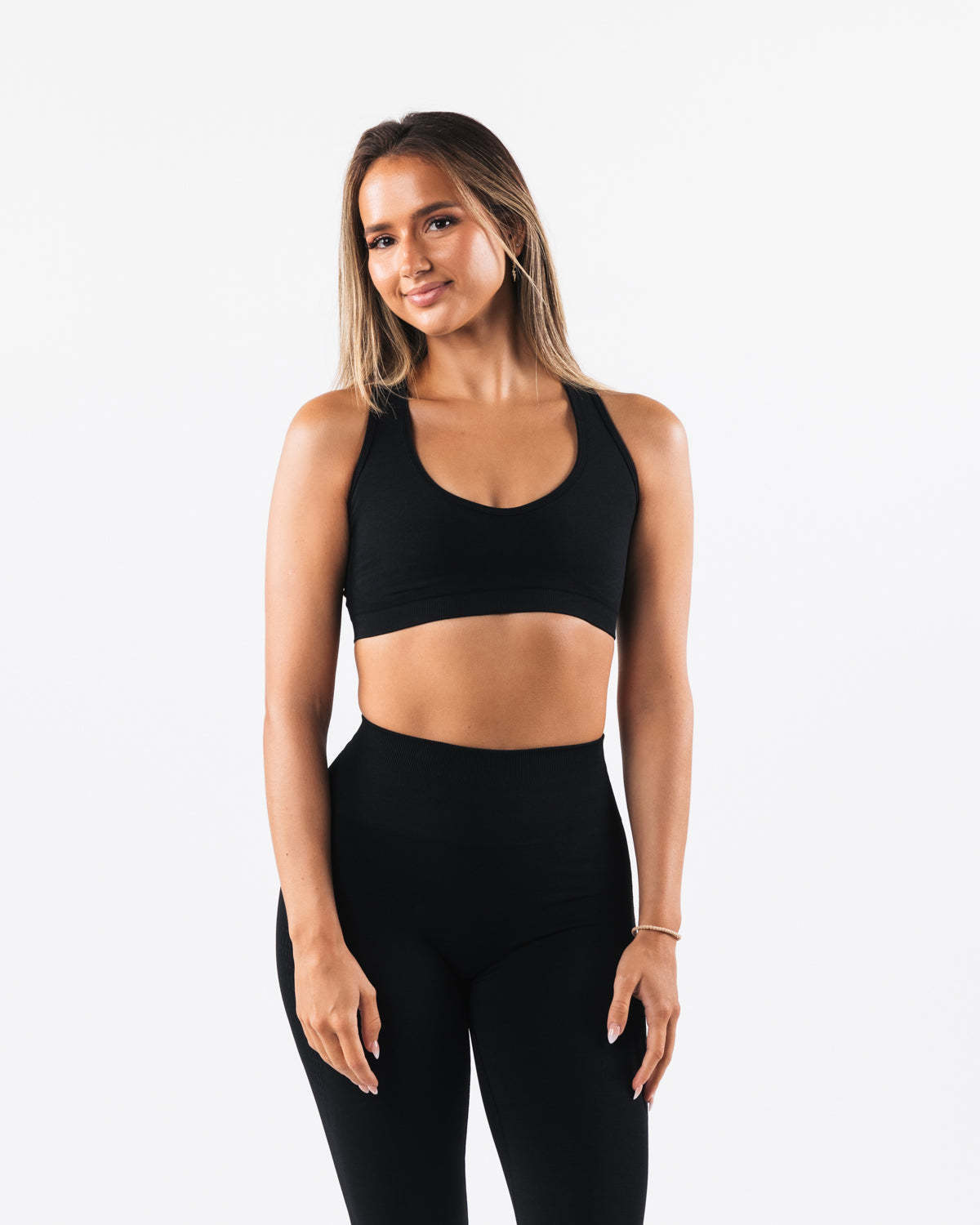Seamless Ribbed Activewear Set for Women | Yoga Sports Bra & Leggings