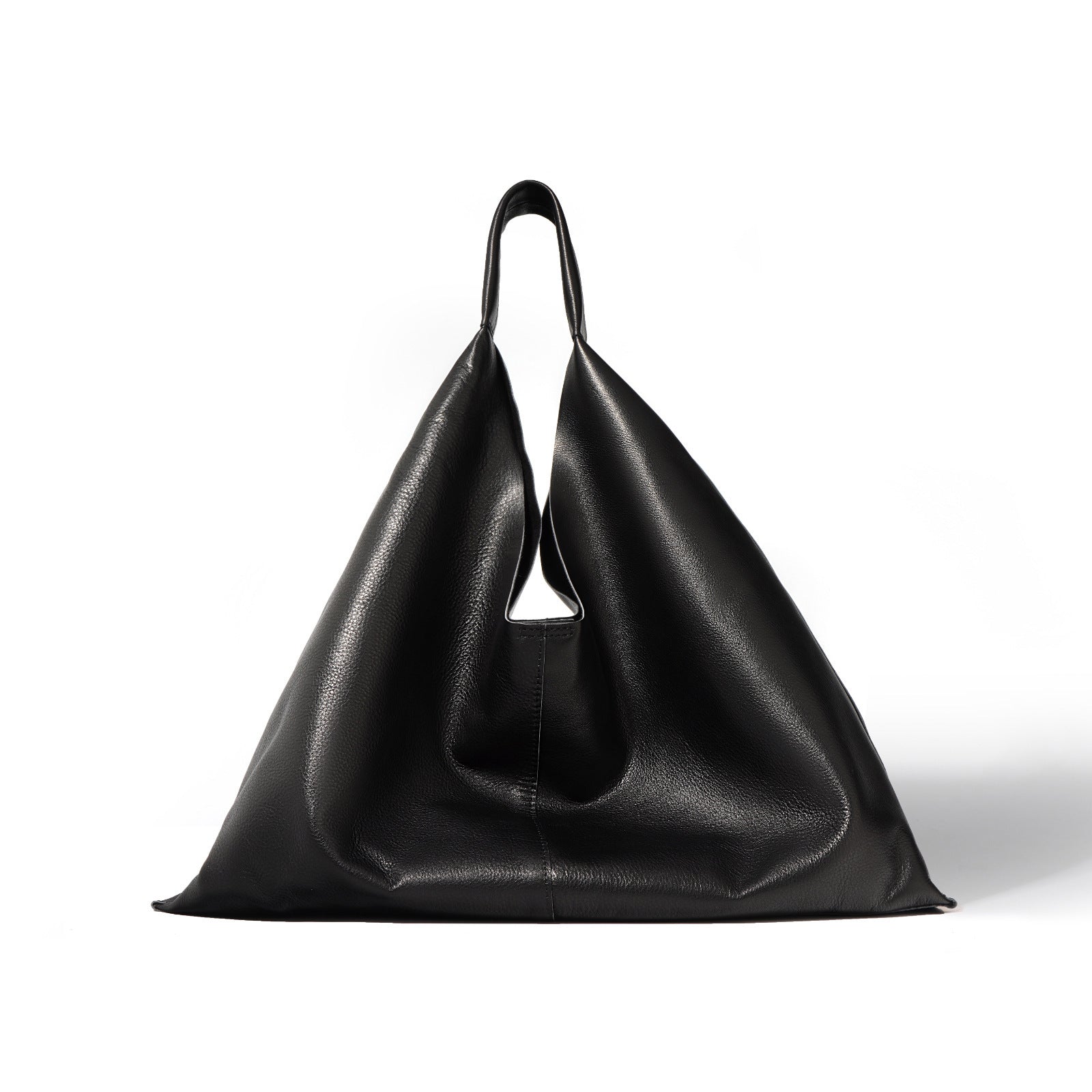 Soft Leather Slouchy Shoulder Bag - Everyday Tote