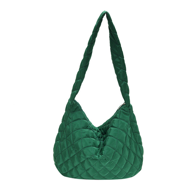 Chic Quilted Puffer Crossbody Bag for Women - Stylish Shoulder Handbag