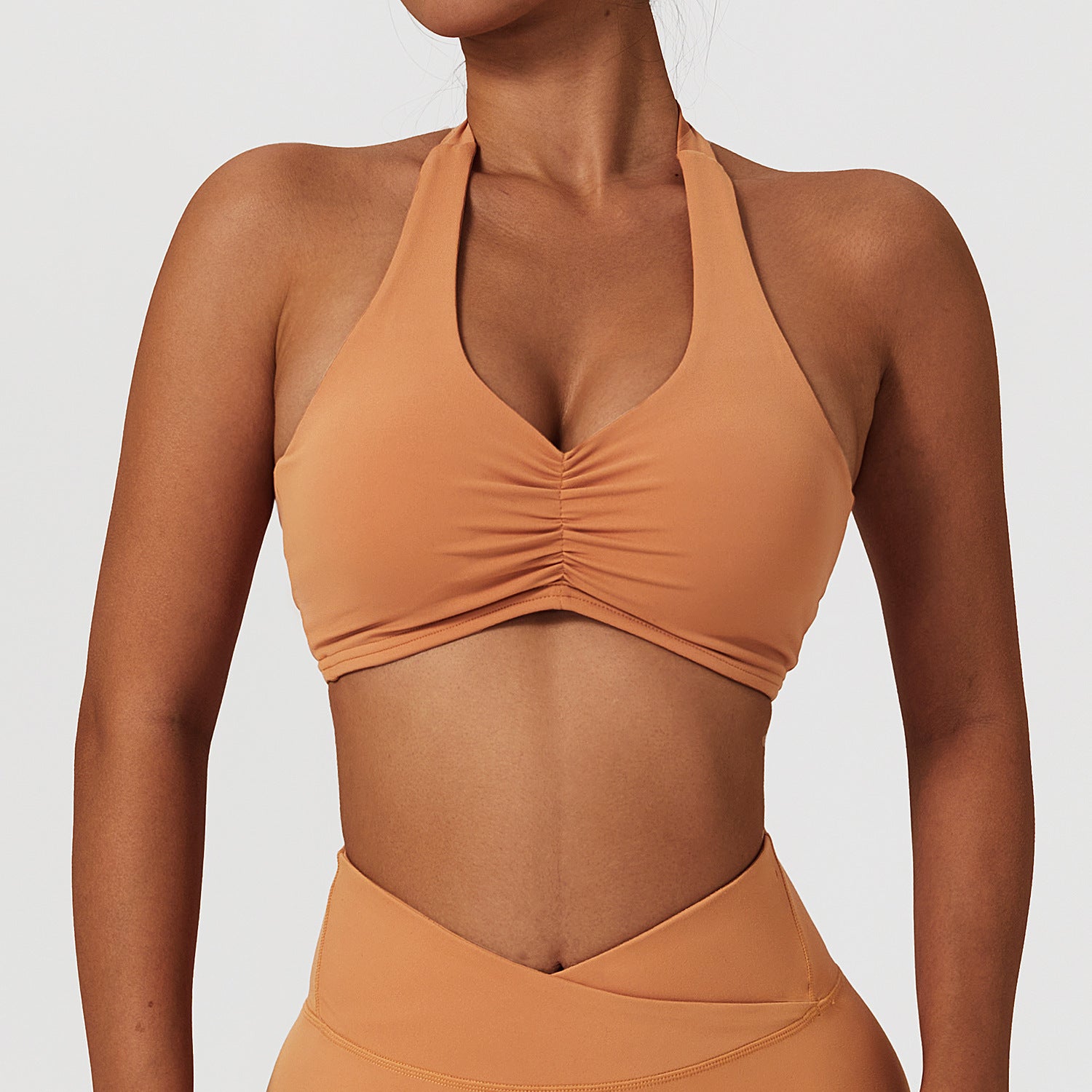 Supportive Halter Neck Sports Bra for Active Lifestyle Workouts