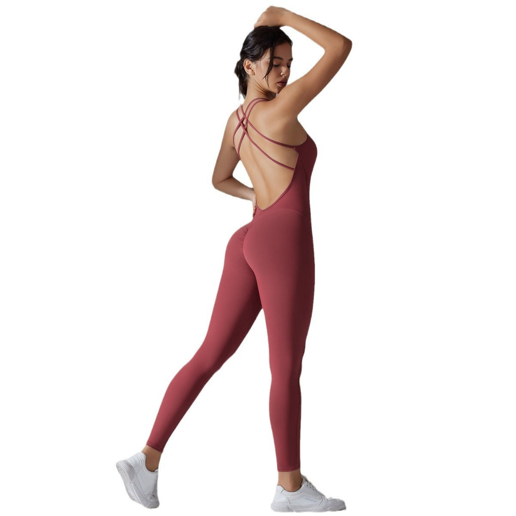 Women's Hip-Lifting Quick-Drying Fitness Jumpsuit