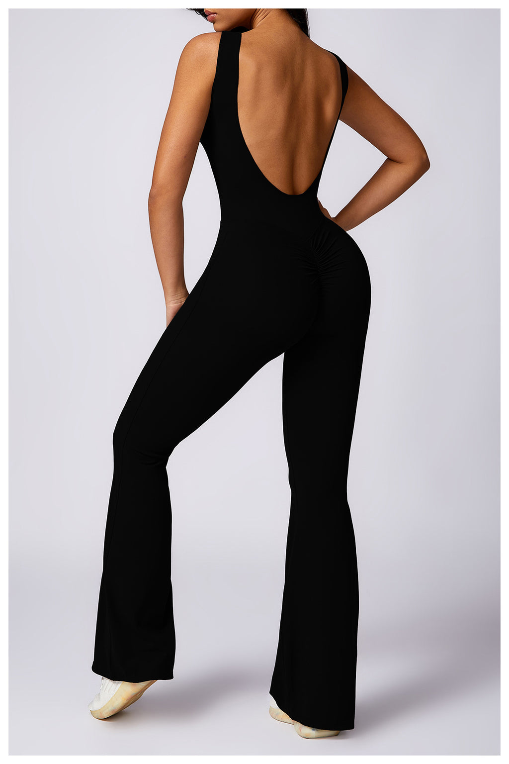 Women's Hip-Lifting Flare Yoga Jumpsuit - Activewear Bodysuit