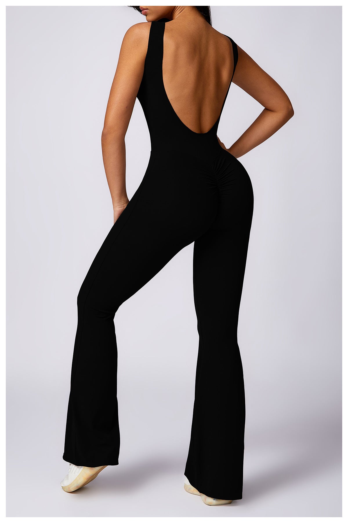 Women's Hip-Lifting Flare Yoga Jumpsuit - Activewear Bodysuit