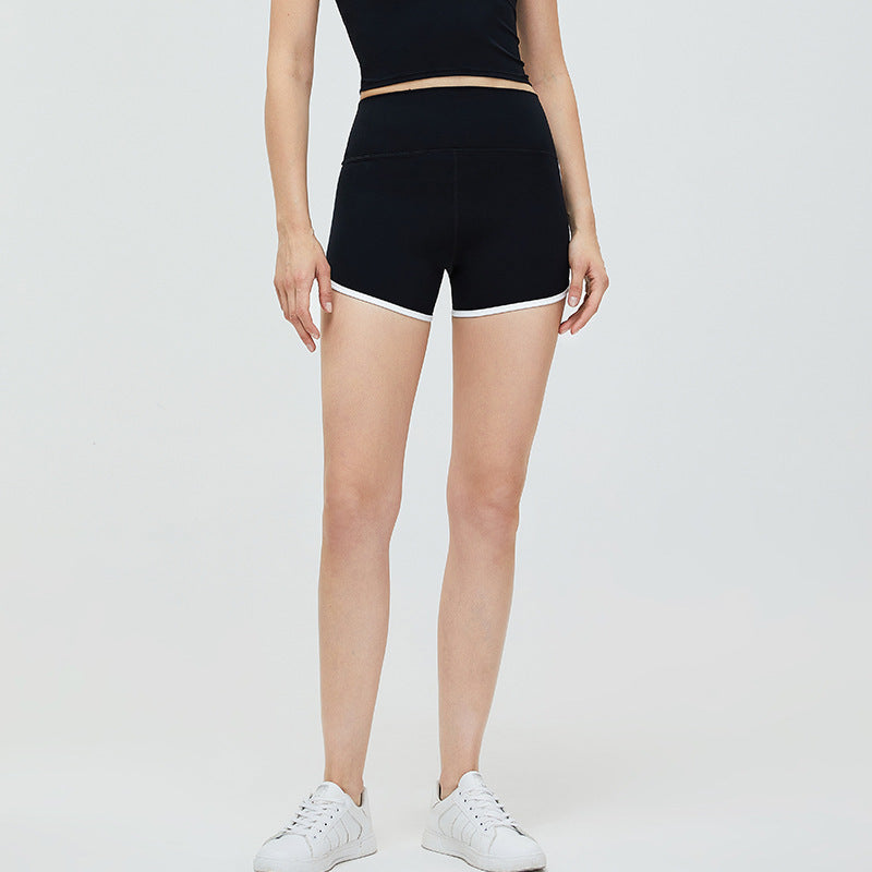 High Waisted Activewear Shorts with Sculpting Hip Lift Design