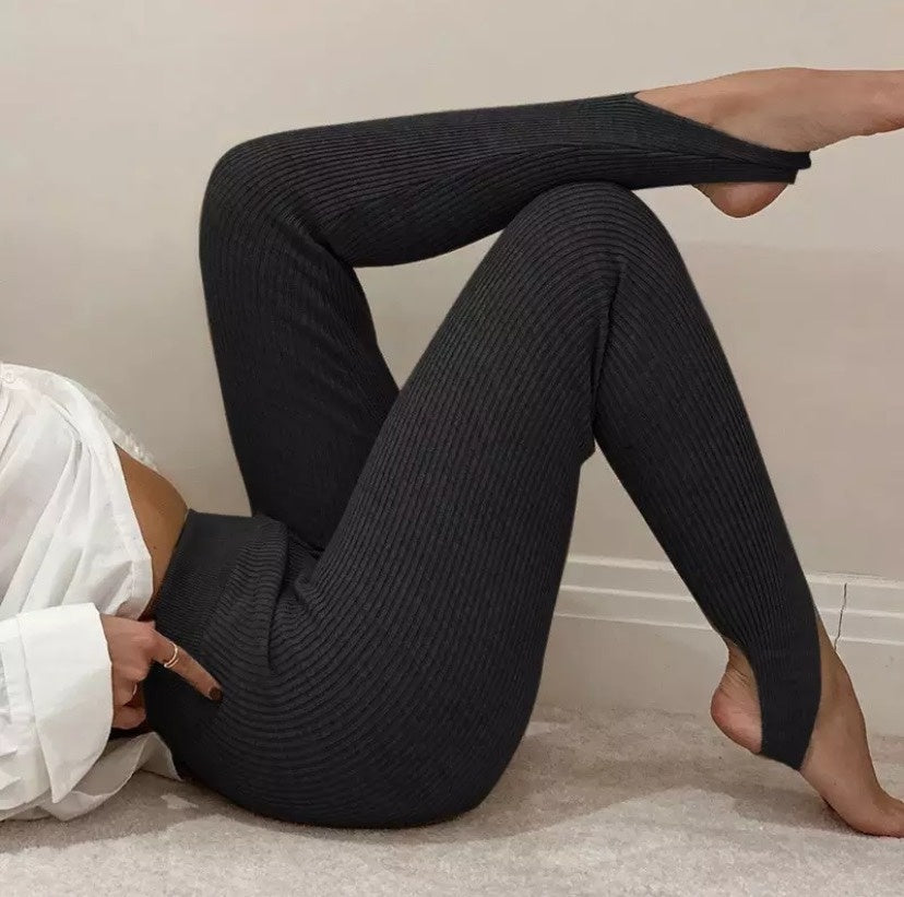 High Waist Cotton Workout Leggings