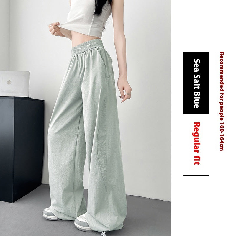 Women's High Waist Wide-Leg Sunscreen Pants - Summer Flowy